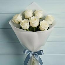 Букет 7 Белых роз Эдлесс Лав #REPLACE_PRED# Амурске