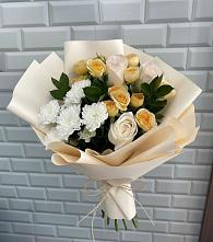 Букет цветов из:  Розы и Хризантемы #REPLACE_PRED# Амурске