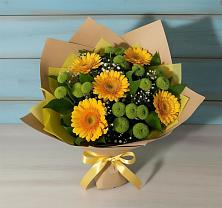Букет цветов из:  Герберы и Хризантемы #REPLACE_PRED# Амурске